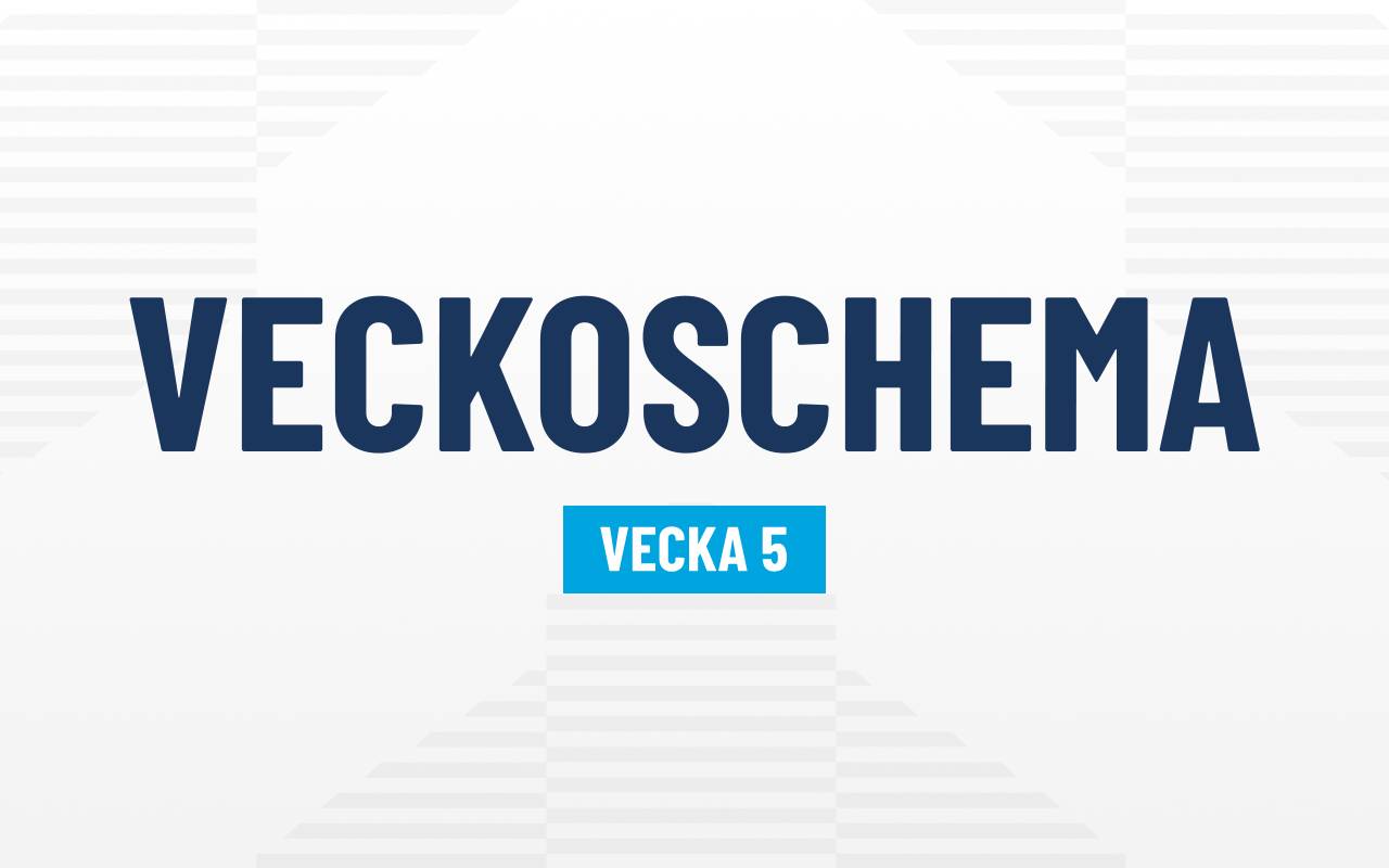VECKOSCHEMA FÖR VÅRA REPRESENTATIONS- OCH AKADEMILAG V.5