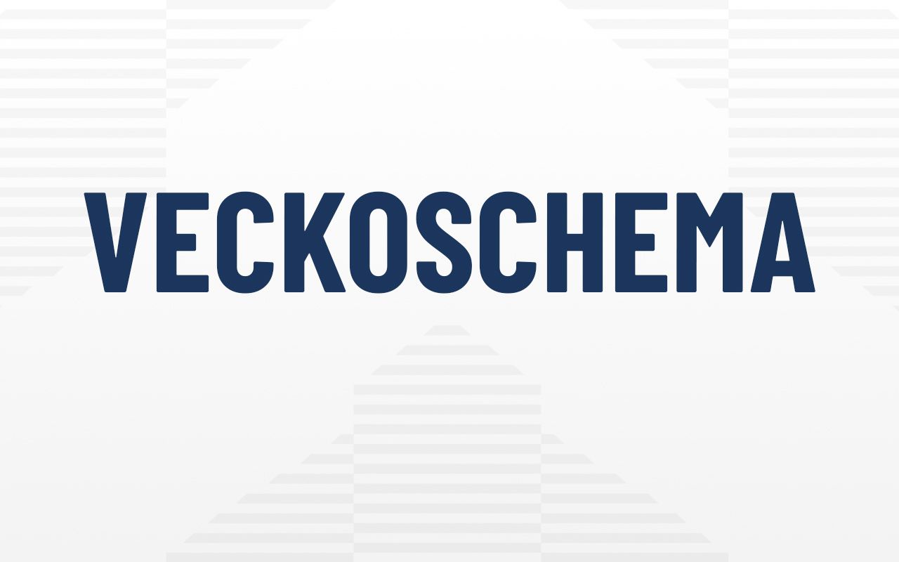 VECKOSCHEMA FÖR VÅRA REPRESENTATIONS- OCH AKADEMILAG