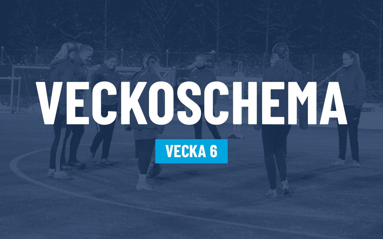 Våra representationslag- och akademilags schema för vecka 6!